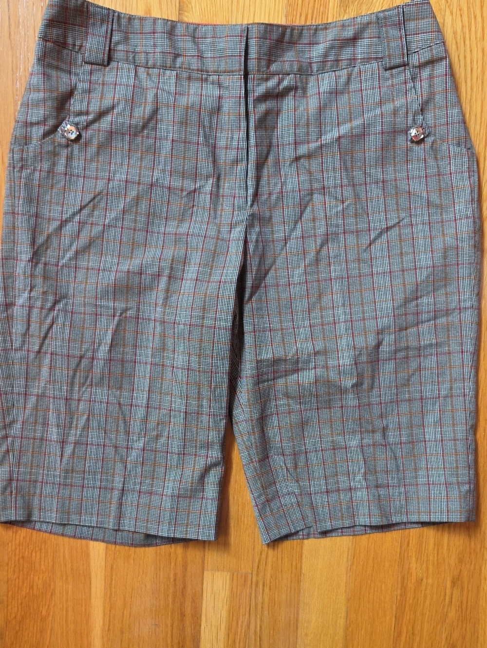 Sport Haley Women's Houndstooth Plaid Golf & Walking Shorts – Size 12